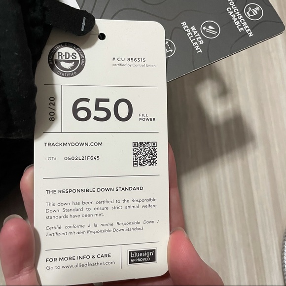 Eddie Bauer boundary pass down gloves - Picture 6 of 8